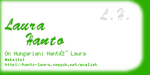 laura hanto business card